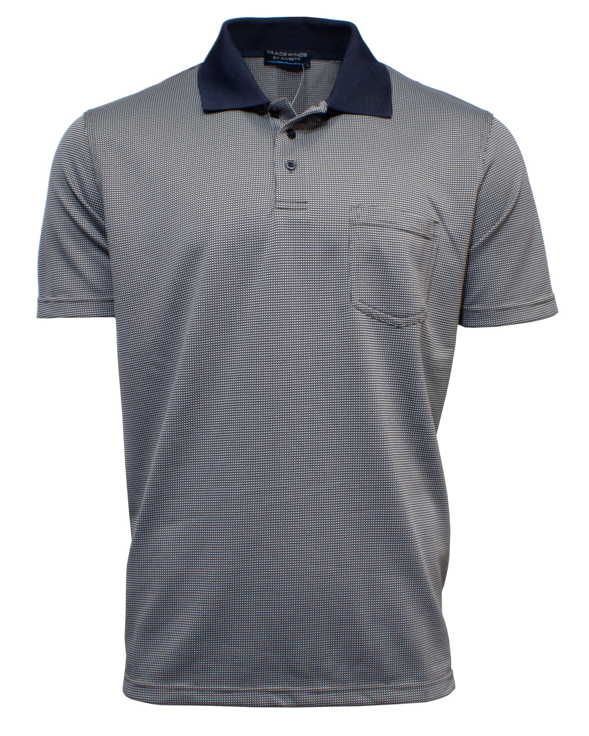 Tradewinds Jacquard Mini Check Polo