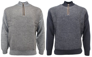 Ansett Pure Wool Crow Foot Half Zip (4498692276361)