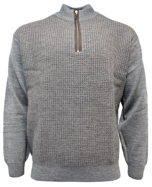 Ansett Pure Wool Crow Foot Half Zip (4498692276361)