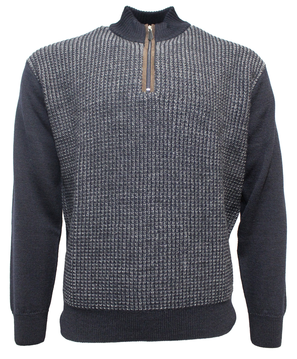 Ansett Pure Wool Crow Foot Half Zip (4498692276361)
