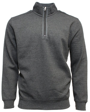Back Bay Melange Pique Half Zip Fleece (4498636570761)