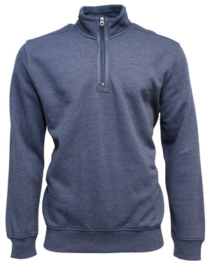 Back Bay Melange Pique Half Zip Fleece (4498636570761)