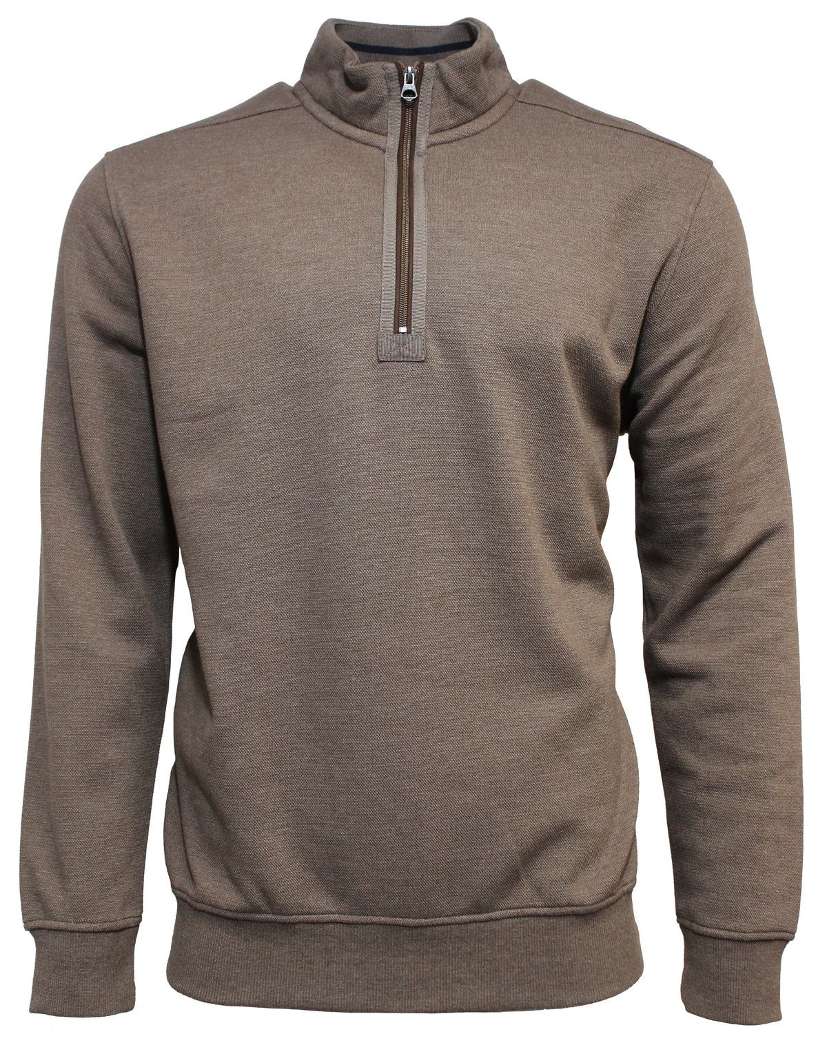 Back Bay Melange Pique Half Zip Fleece (4498636570761)