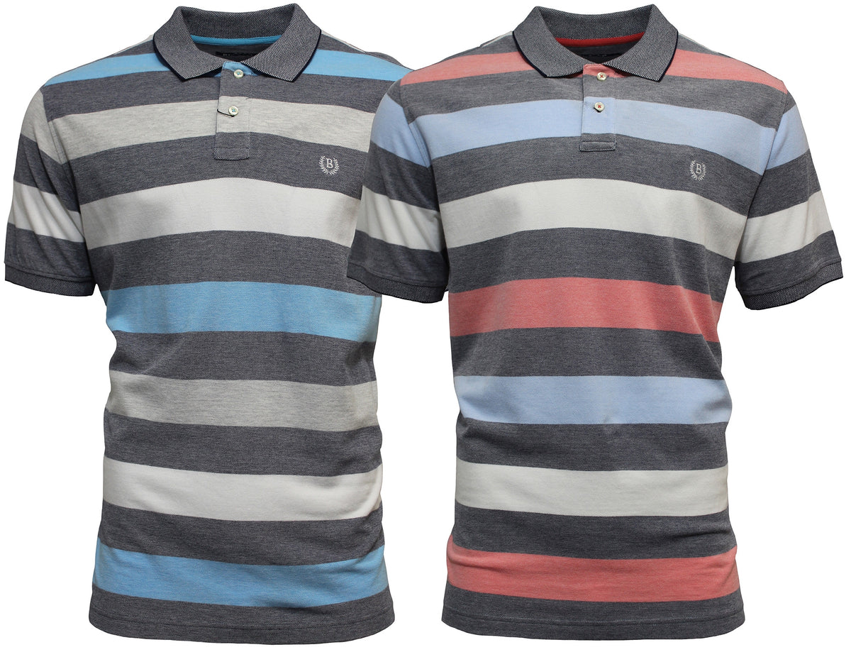 Blazer Miles Oxford Stripe Polo (4498537414793)