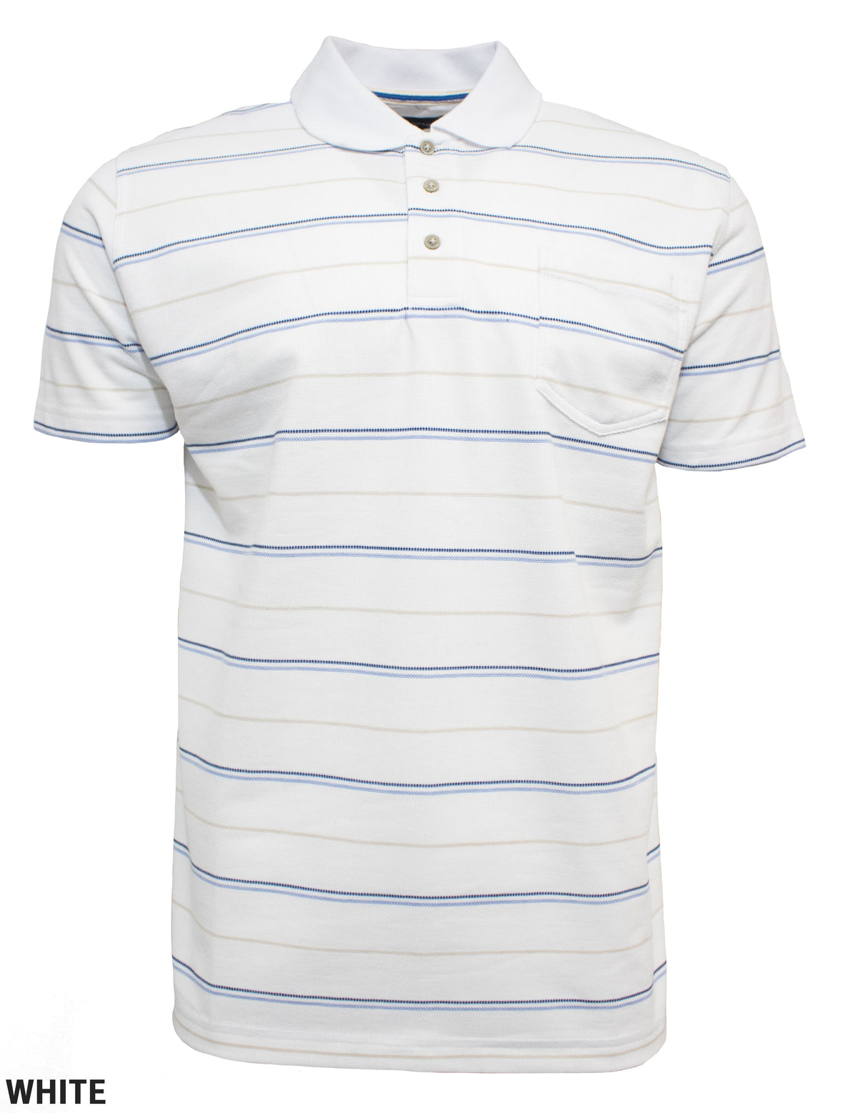 Blue Horizon Poly Cotton Polo (4498811125897)