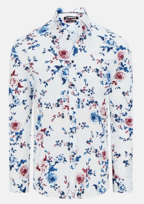 Connor Vincent Slim Stretch Shirt (4498758271113)