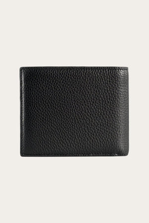 A closed, black Ringers Western Duke Wallet placed against a plain white background. The wallet has a simple, textured finish with no visible branding or designs.