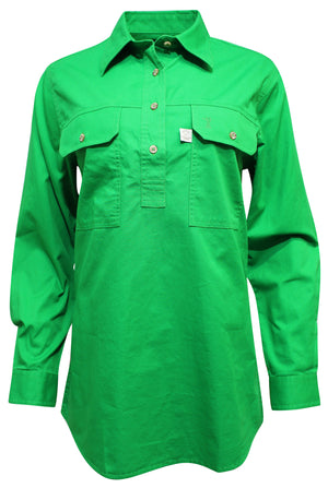 Ritemate Ladies Closed Front Australian Cotton Shirt (4498667765897)