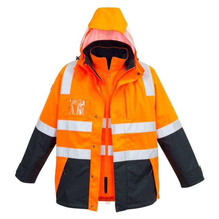 Syzmik Hi Vis 4 in 1 Waterproof Jacket (4498663571593)