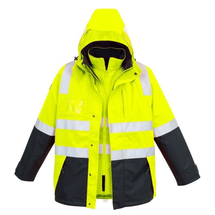 Syzmik Hi Vis 4 in 1 Waterproof Jacket (4498663571593)