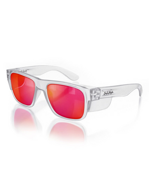SafeStyle Fusions Clear Frame Mirror Red Polarised Lens