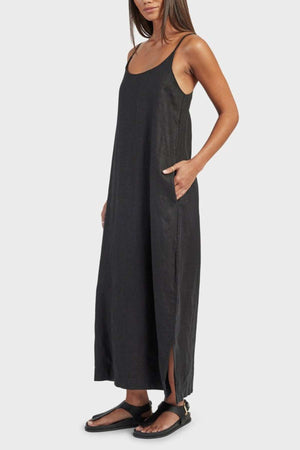 Academy Women Essential Linen Slip Dress - Mainstreet Clothing Academy Women Essential Linen Slip Dress - Mainstreet Clothing