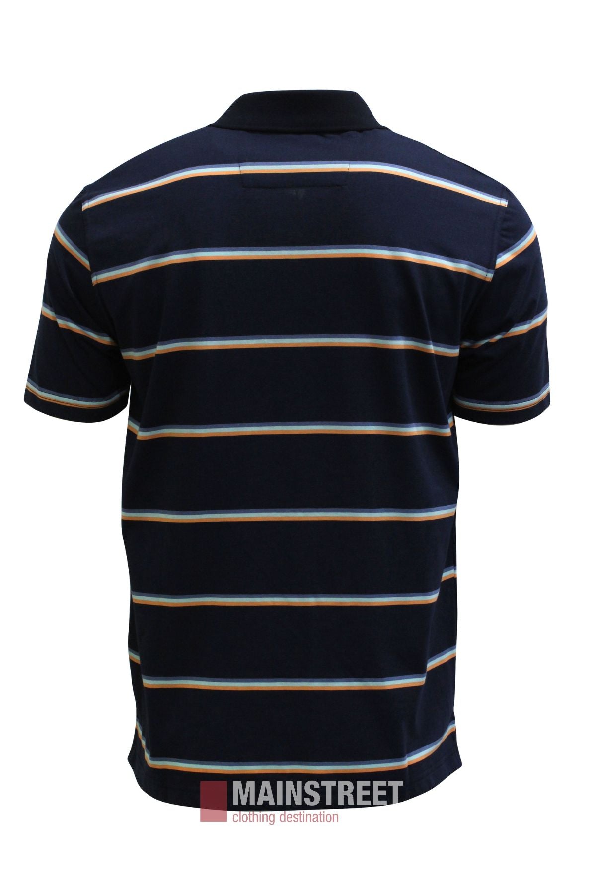 Blue Horizon Stripe Polo Shirt