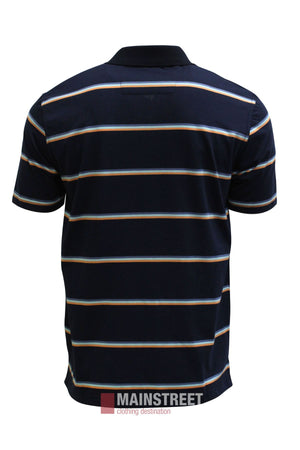 Blue Horizon Stripe Polo Shirt