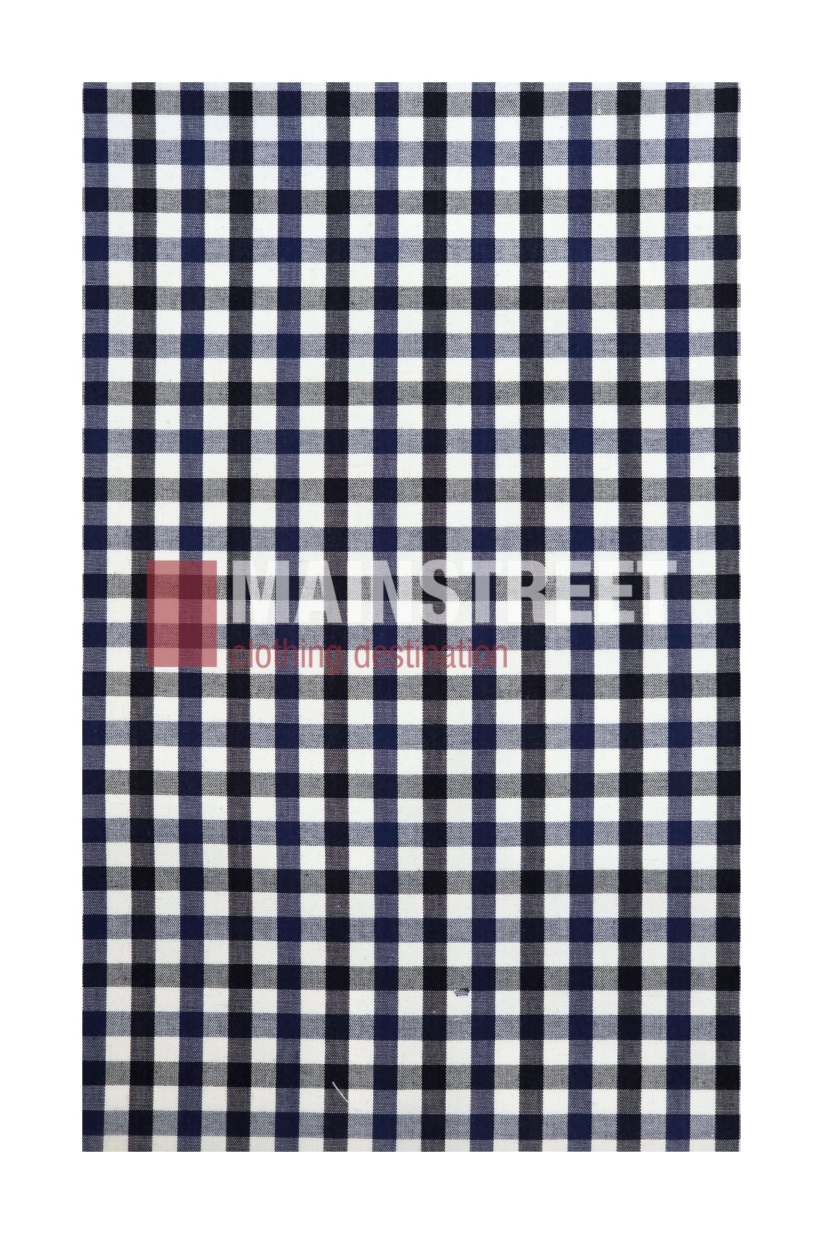 A rectangular fabric featuring a black and white checkered gingham pattern inspired by the Bisley Countryman Shirt, displayed on a white background.
