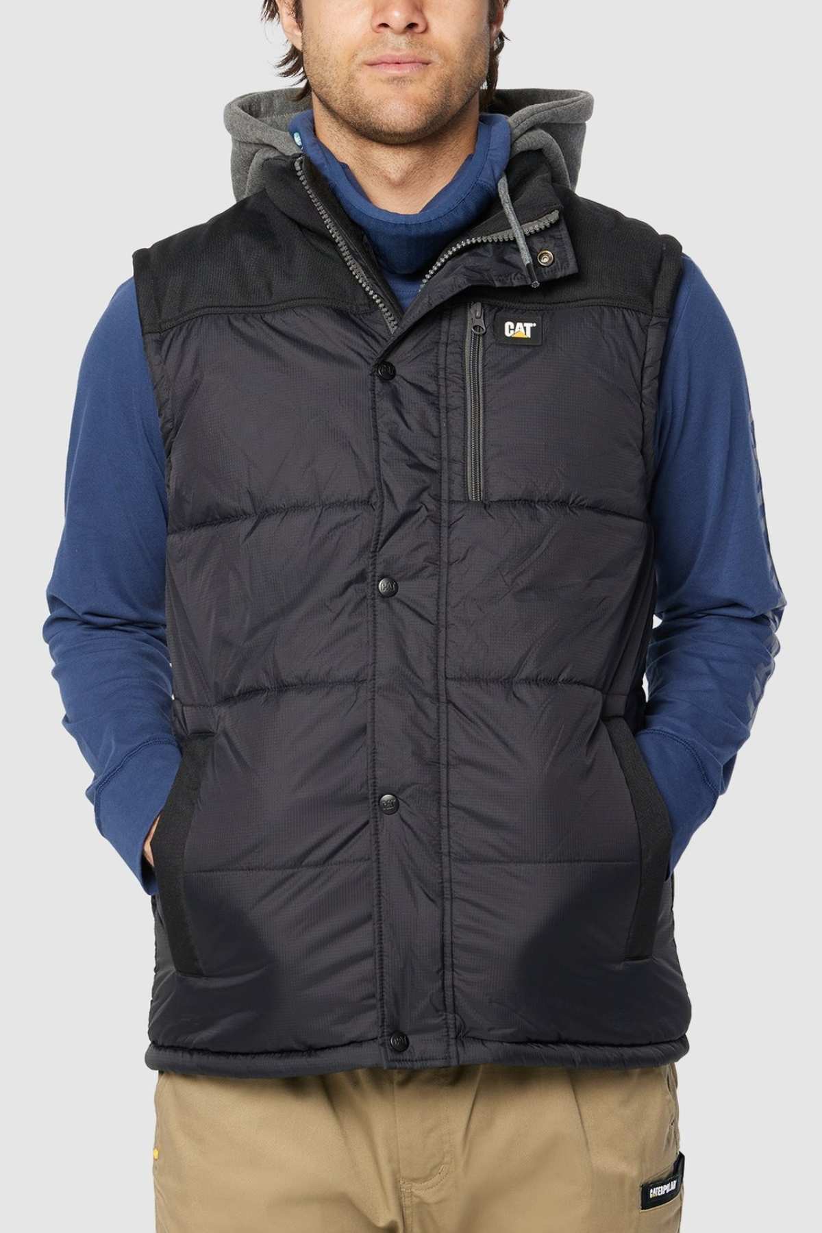 CAT Hooded Work Vest Mainstreet Clothing