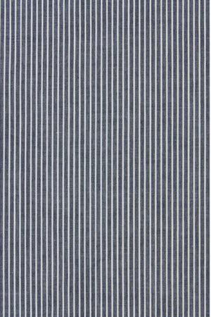 A close-up of fabric from the Contare Cotton 2 Pack Check Boxer Short, featuring narrow vertical white and dark blue stripes for a pinstripe effect.