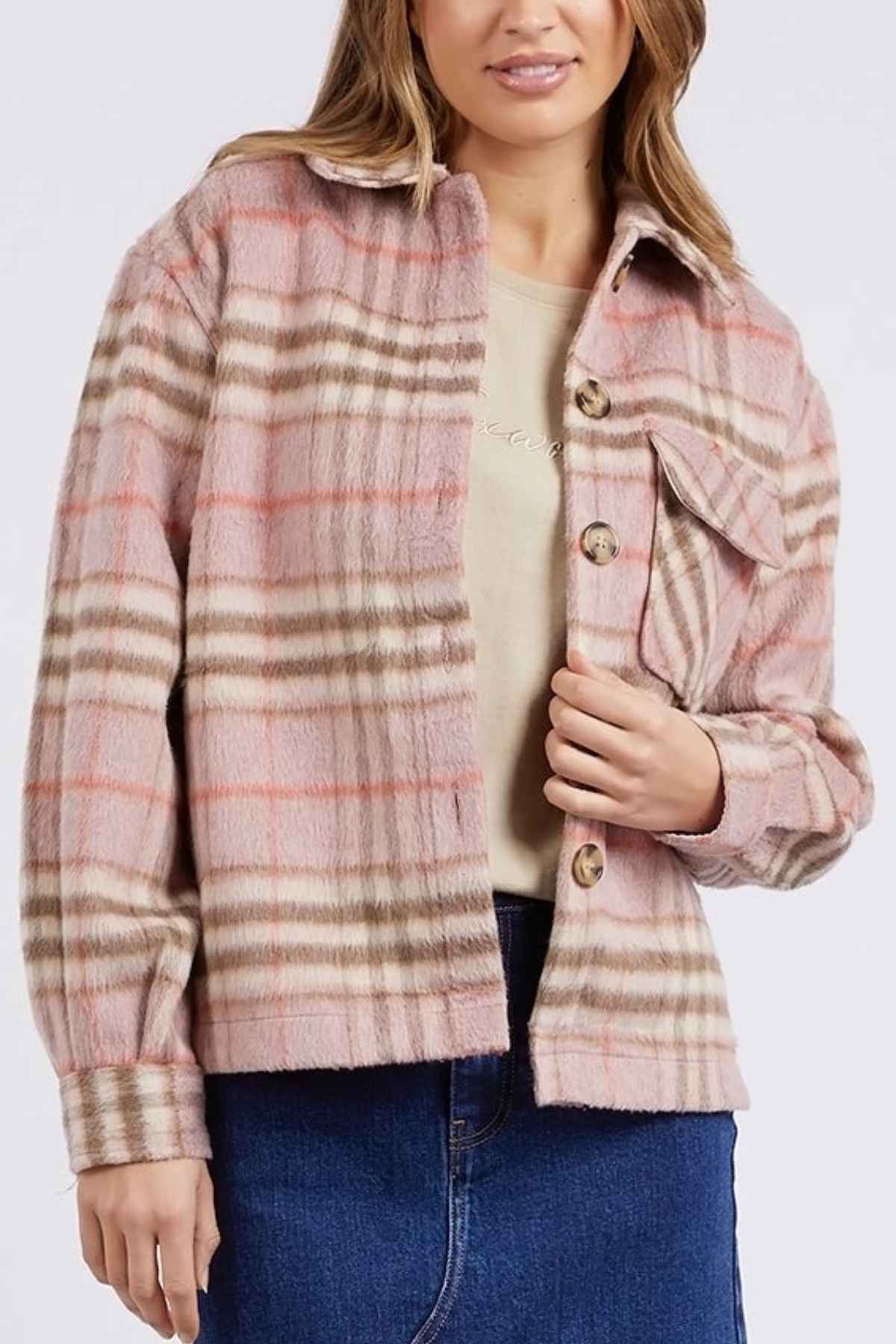 Foxwood Frankie Check Coat - Mainstreet Clothing