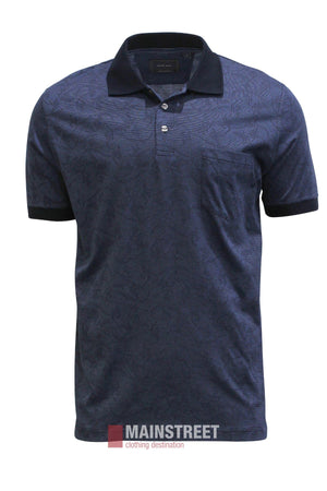 Back Bay Mercerised Cotton Paisley Polo Shirt