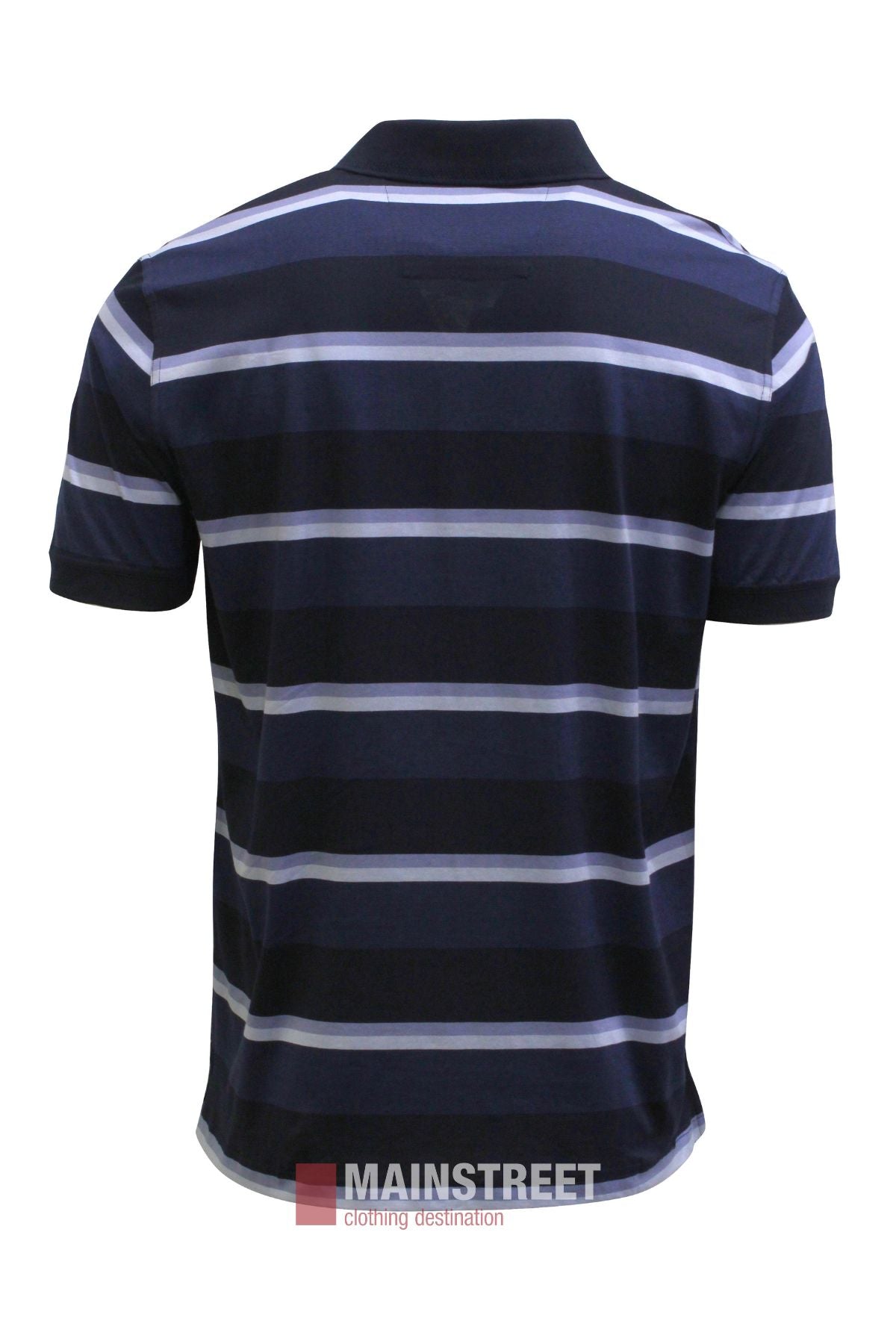 Back Bay Mercerised Cotton Stripe Polo Shirt