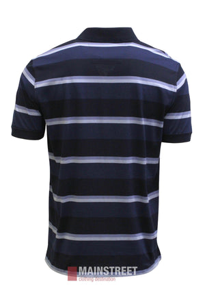 Back Bay Mercerised Cotton Stripe Polo Shirt