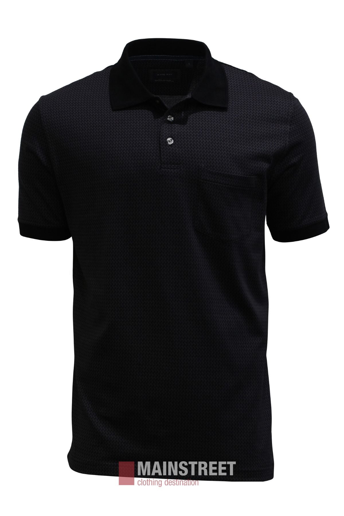 Back Bay Mercerised Cotton Jacquard Polo Shirt
