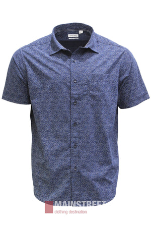 Back Bay Bamboo Soft Touch Print Short Sleeve Shirt