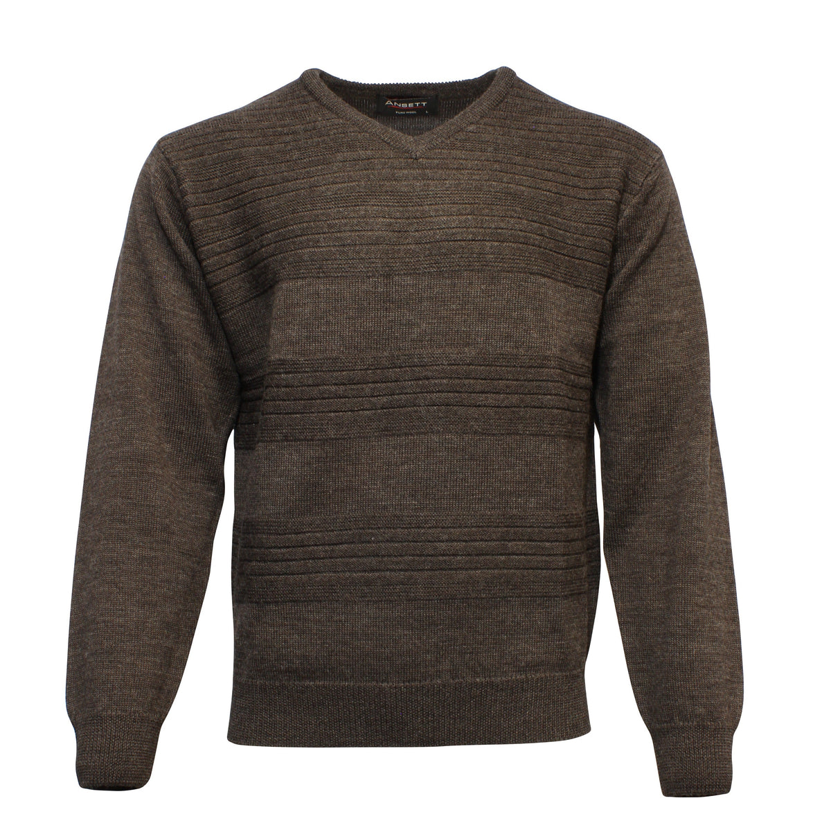 Ansett Pure New Wool Vee Neck Knit