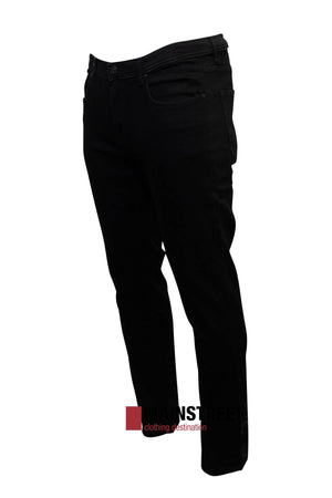 The Hechter Dallas Stretch Jean, made from a cotton-elastane blend, is showcased on a white background. It features a classic five-pocket design and offers a sleek, modern aesthetic with its regular tapered fit.