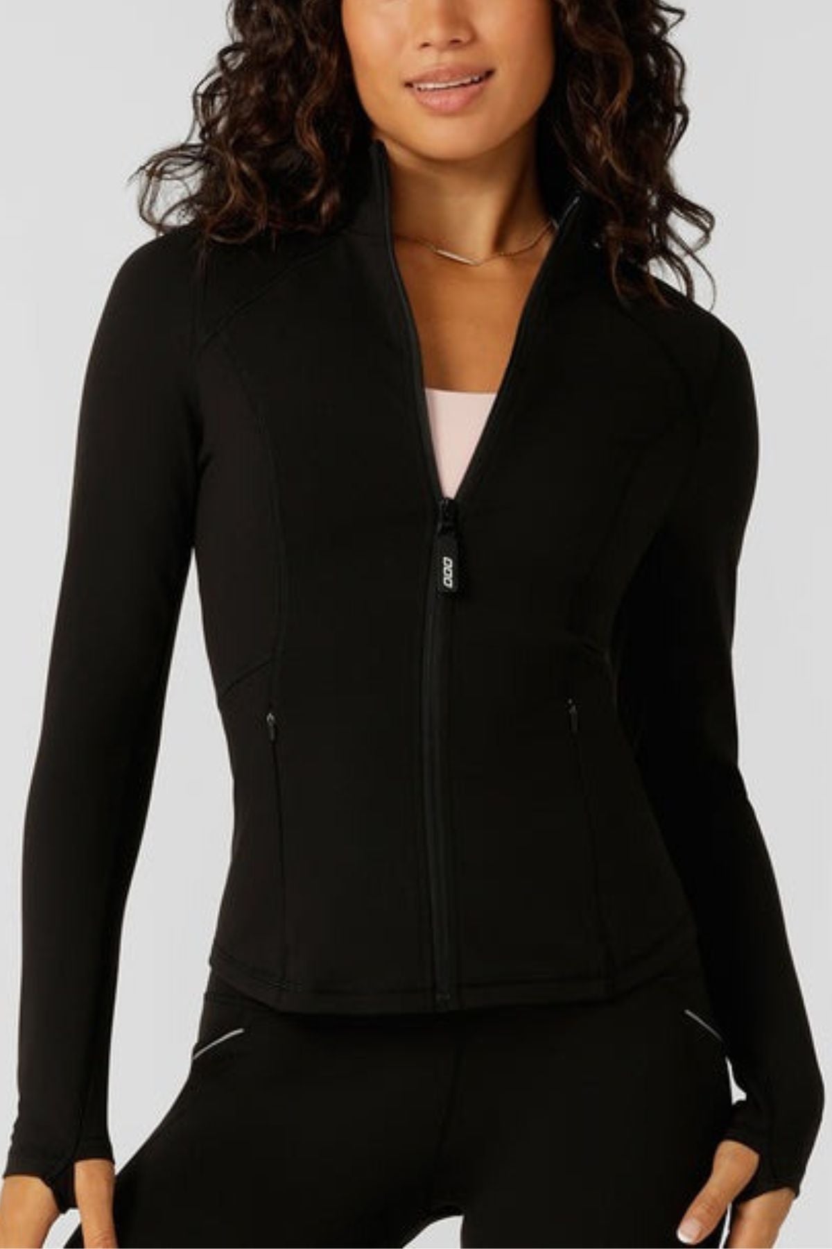Lorna Jane Amy Thermal Active Zip Through Jacket - Black
