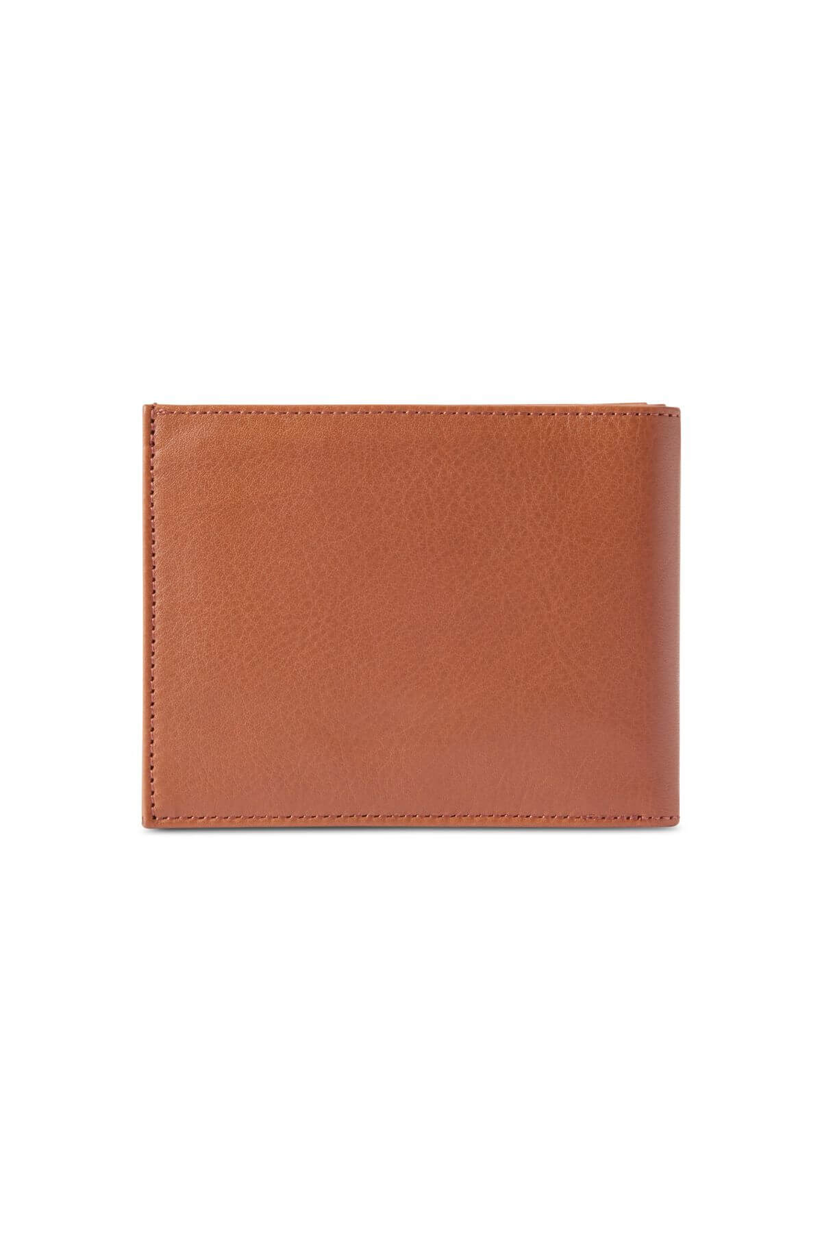 The RM Williams Singleton Bi-fold Wallet, made of premium natural milled leather and offering RFID protection, is shown closed against a white background.