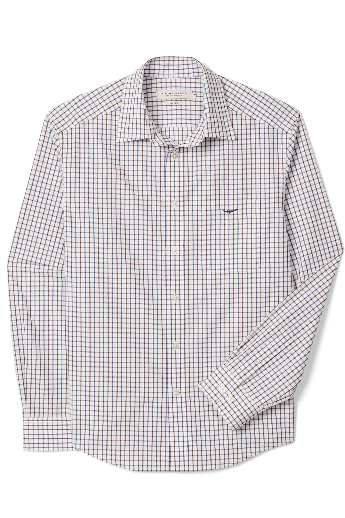 RM Williams Newland Poplin Check Shirt