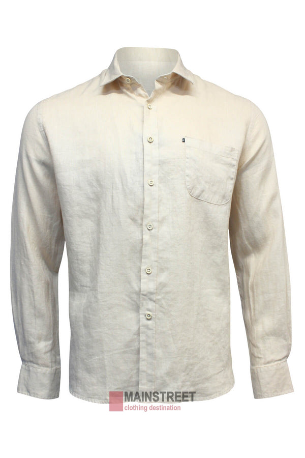 Pilbara - Womens Florence Classic Linen Long Sleeve Shirt - Atoll main image 0