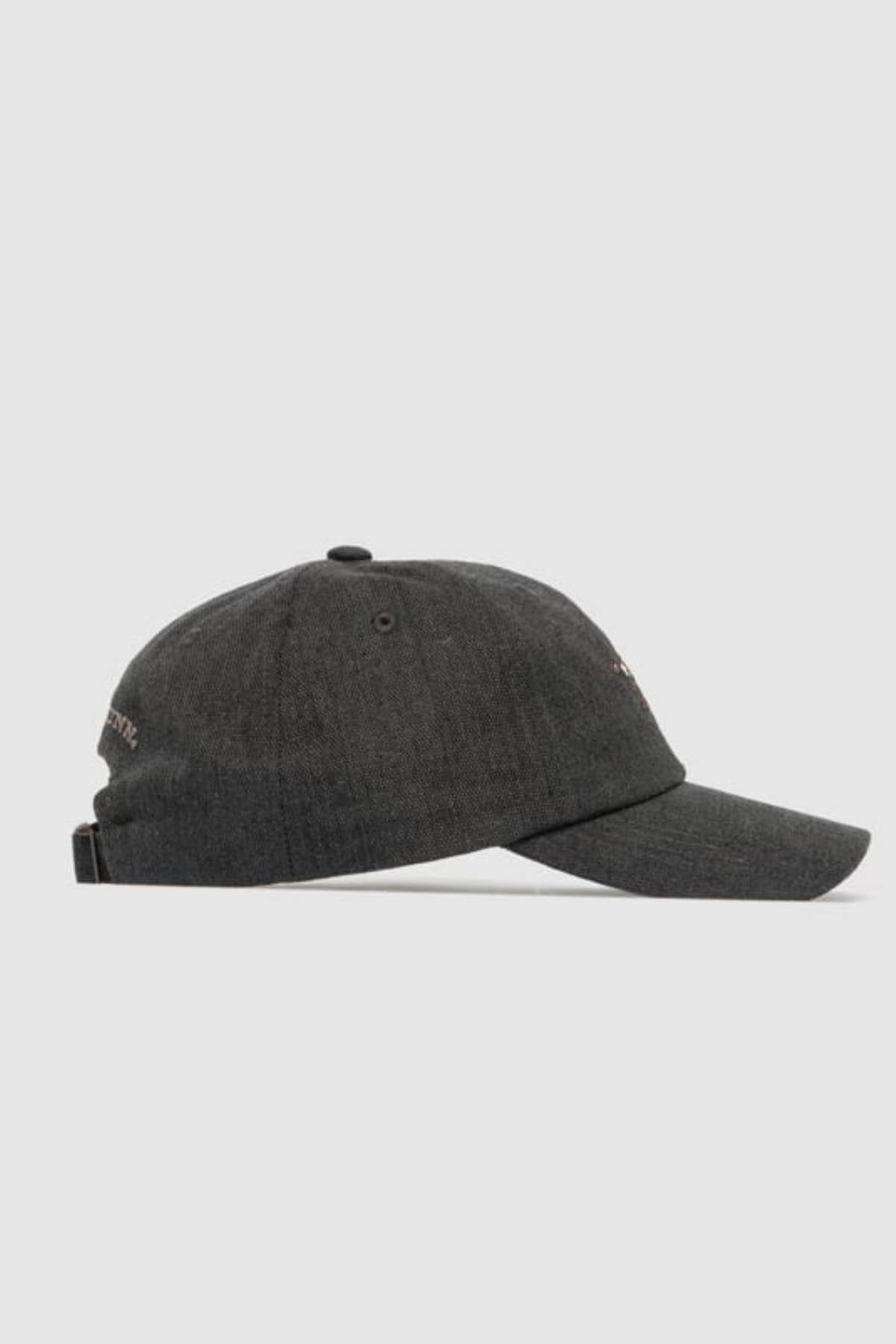 The Rodd & Gunn Signature Cap, shown in charcoal gray from a side profile against a light background, is made from cotton twill and features a curved brim with an adjustable back strap.