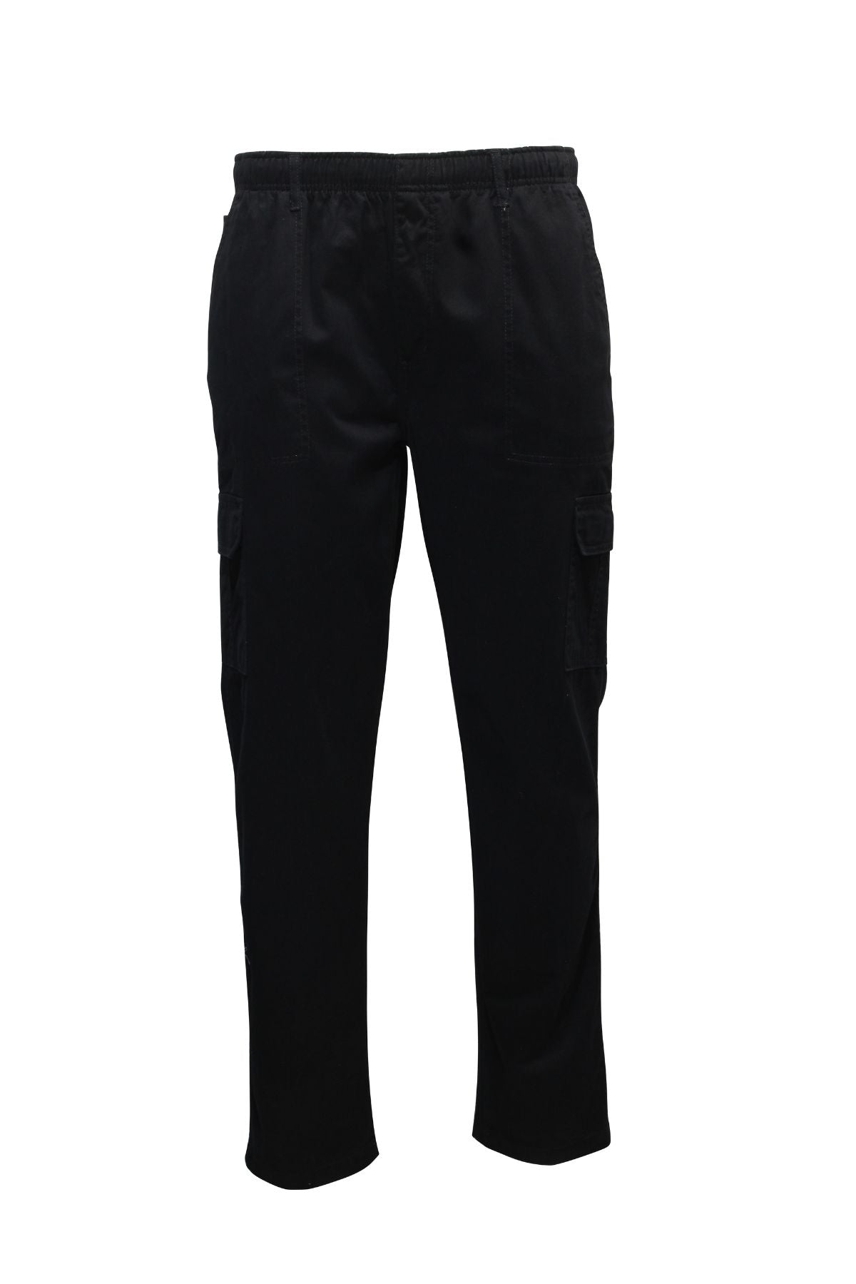 The Savane Panama Beach Cargo Pant features an elastic waistband, side pockets, and secure flap thigh pockets, shown against a plain white background.