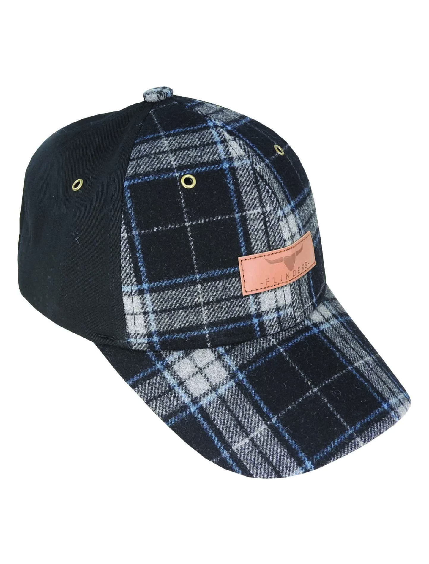 Flinders Wool Blend Check Cap Mainstreet Clothing