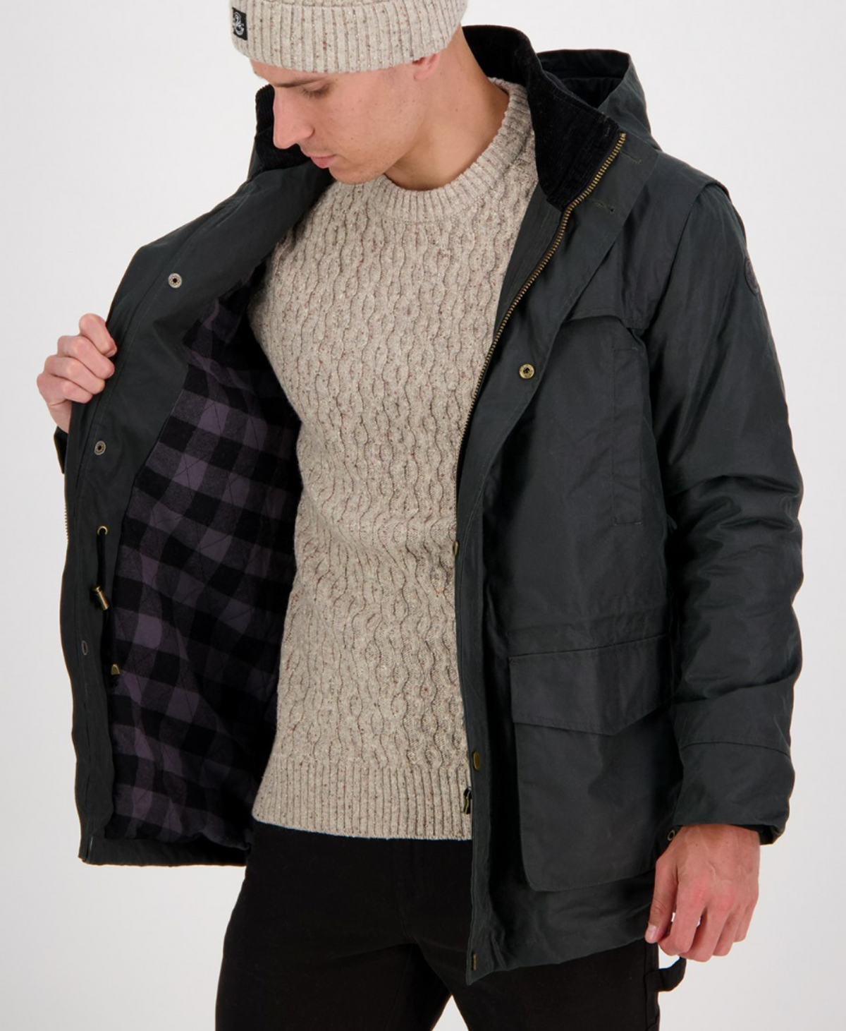 Swanndri Evans Flat Oilskin Jacket - Mainstreet Clothing