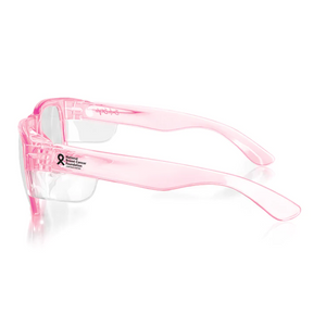 SafeStyle Fusions Pink Frame Clear Lens