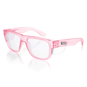 SafeStyle Fusions Pink Frame Clear Lens