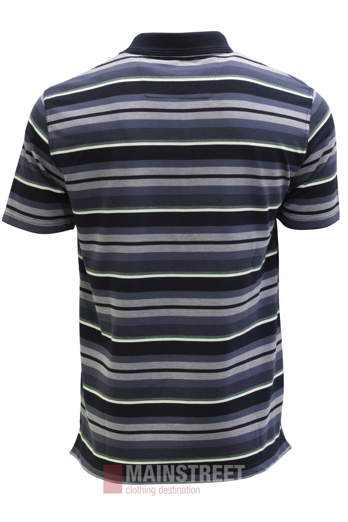Blue Horizon Stripe Polo Shirt