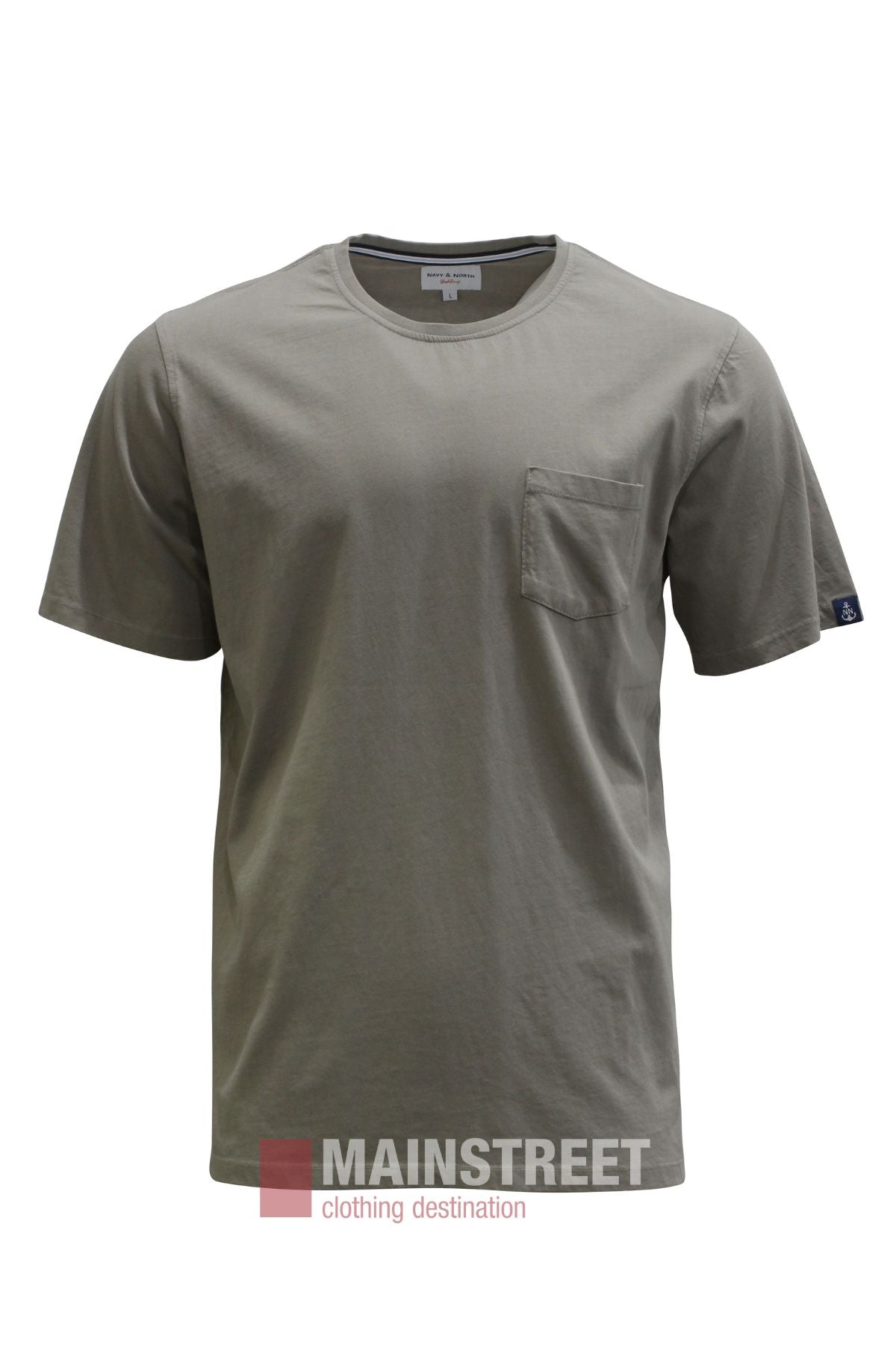 Bridgeport Navy & North Cotton Pocket Tee