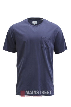 Bridgeport Navy & North Cotton Pocket Tee