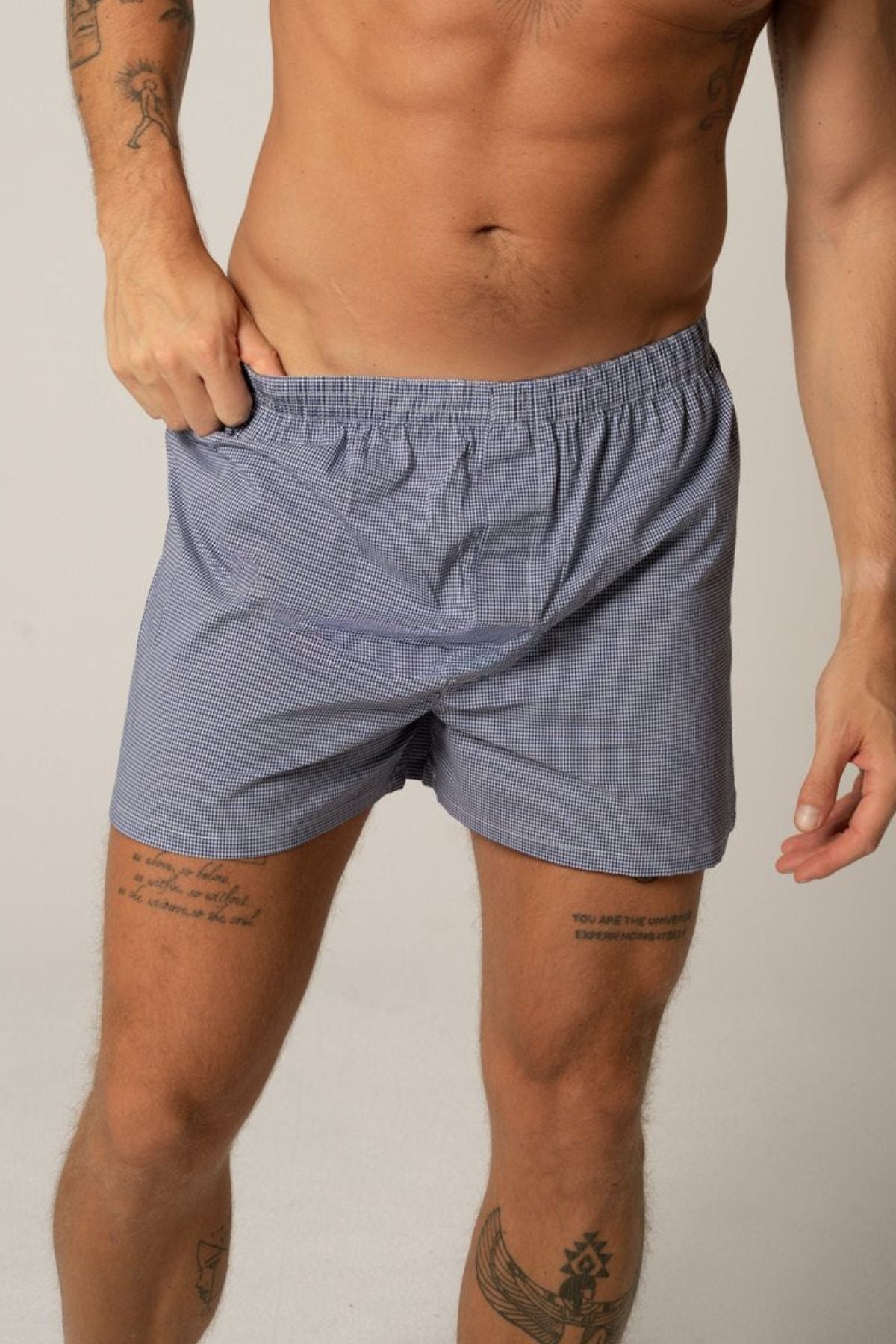 Contare Cotton 2 Pack Check Boxer Short