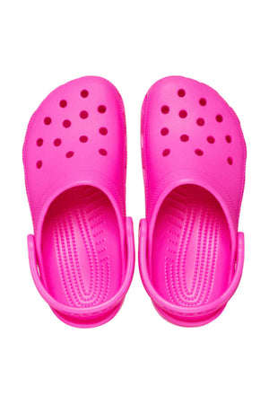 Crocs Classic Kids Clog - Pink Crush - top view of a pair of crocs