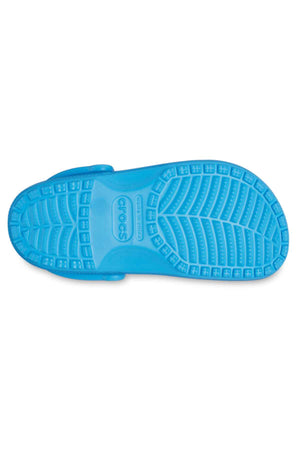 Crocs Classic Kids Clog - Venetian Blue - bottom view of one croc