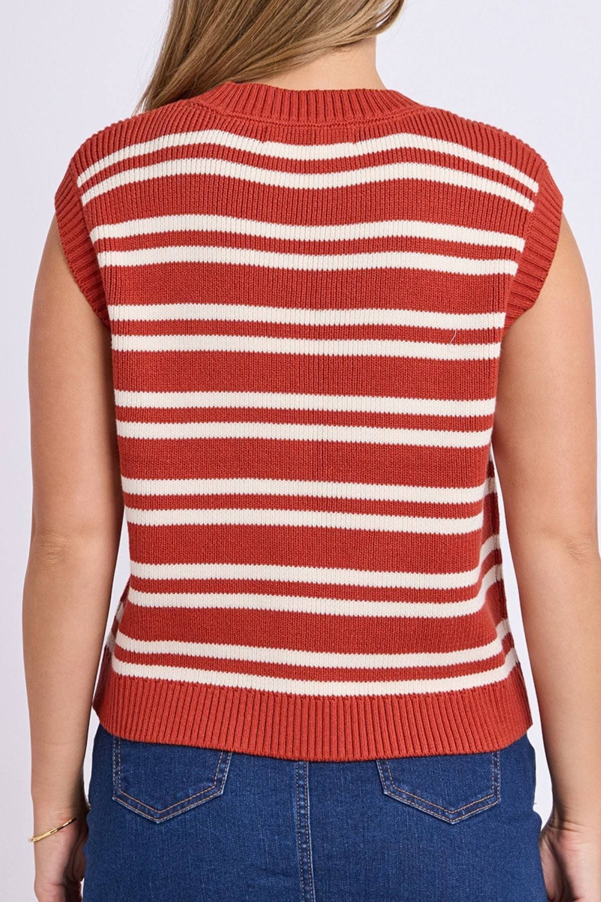 Foxwood Flint Stripe Top