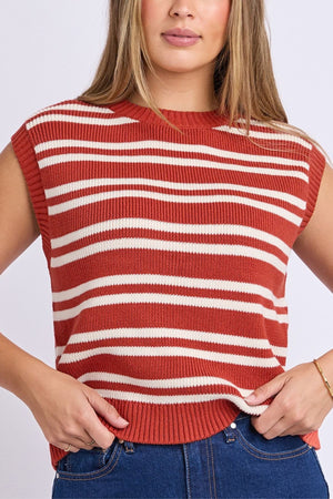Foxwood Flint Stripe Top