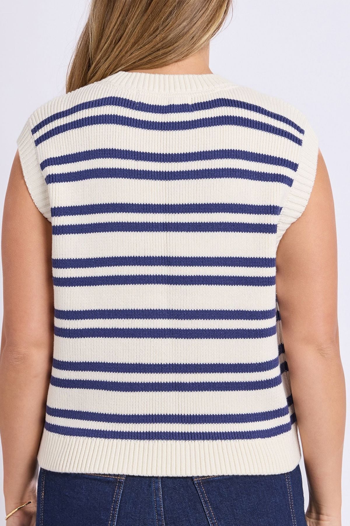 Foxwood Flint Stripe Top