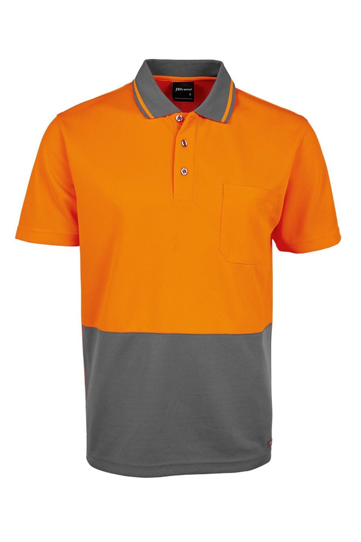JBs Hi Vis Non Cuff Traditional Polo