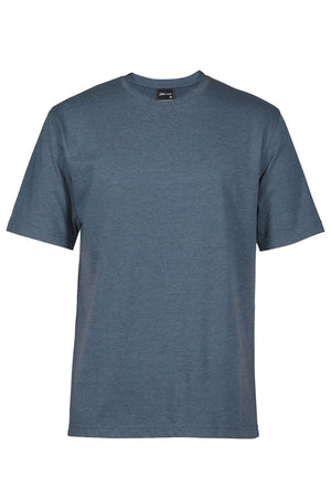 The JBs Short Sleeve T-Shirt is made from 100% cotton and features a solid medium blue color, shown against a white background.